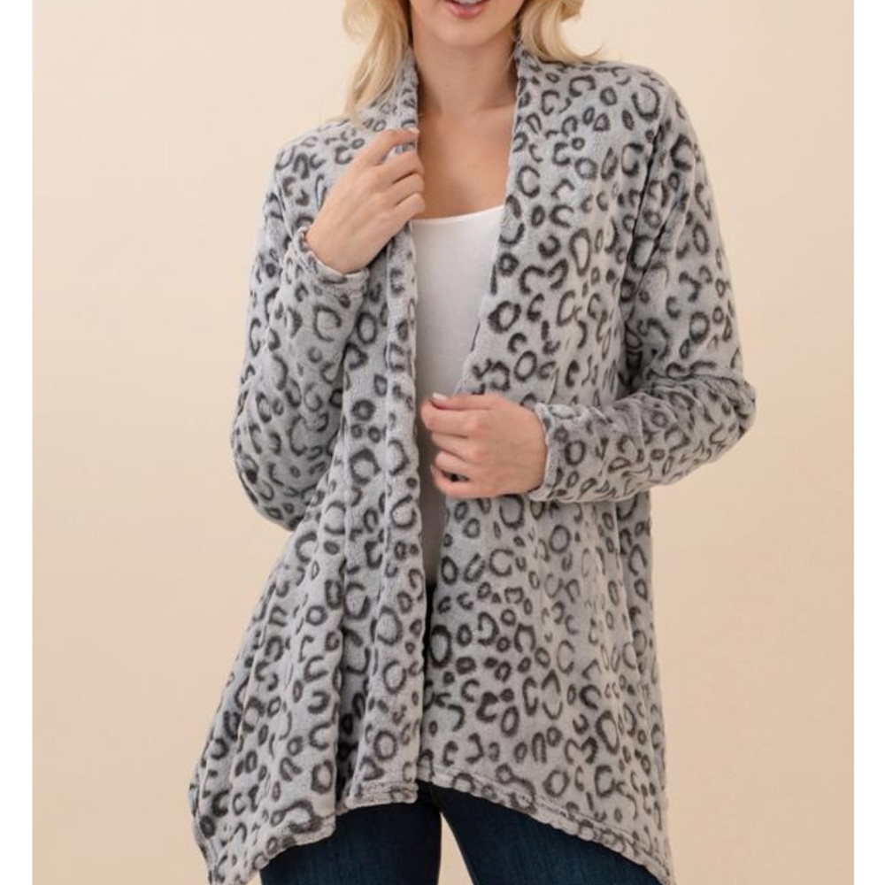 Animal Print Cardigan